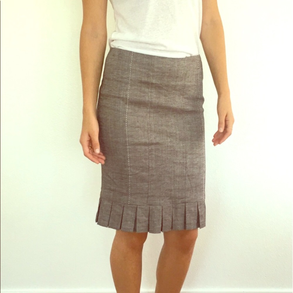 BEBE brown pencil skirt